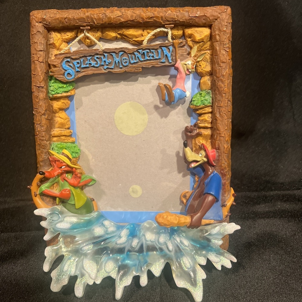 DISNEY Splash Mountain 5x7 4x6 Resin Picture Frame 3D Brer Rabbit Fox and Bear